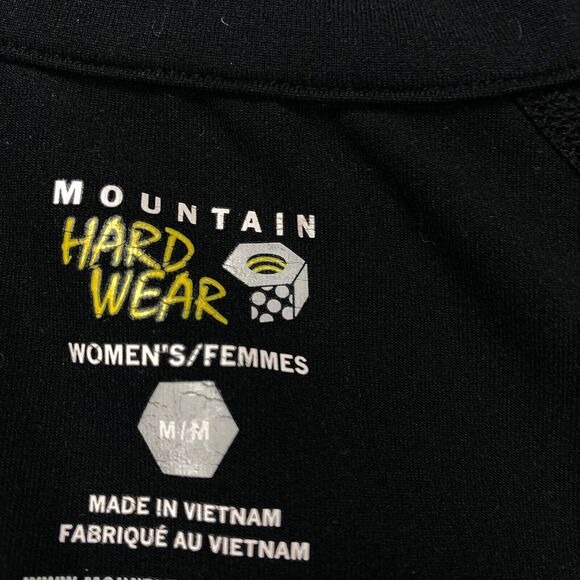 Mountain Hardwear Shirt M Black 1/4 Zip Pullover Long Sleeve Top Womens - Picture 12 of 12